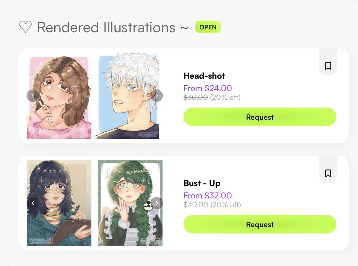 chi ♡ vgen comms open !! tweet media