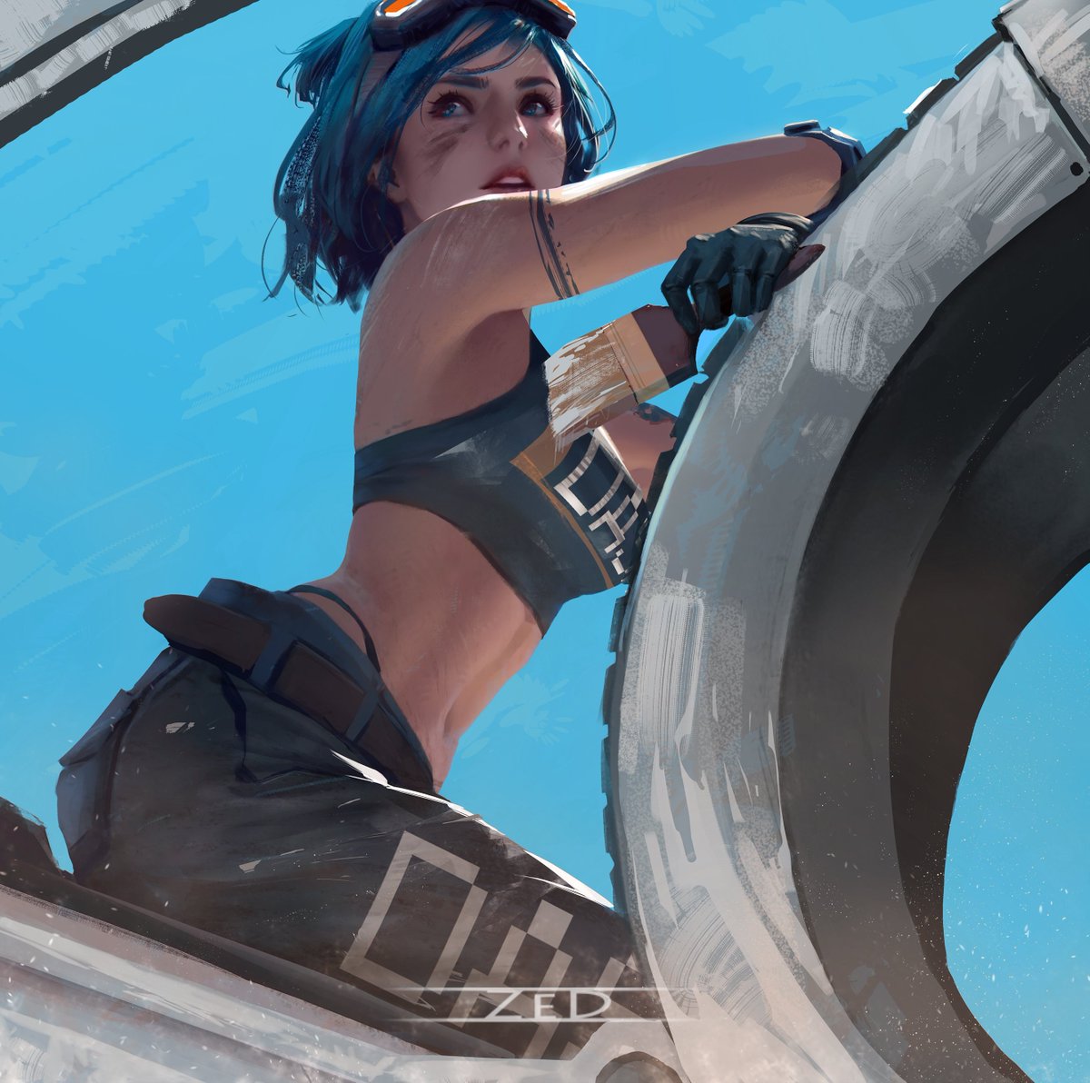 Some pass time painting.