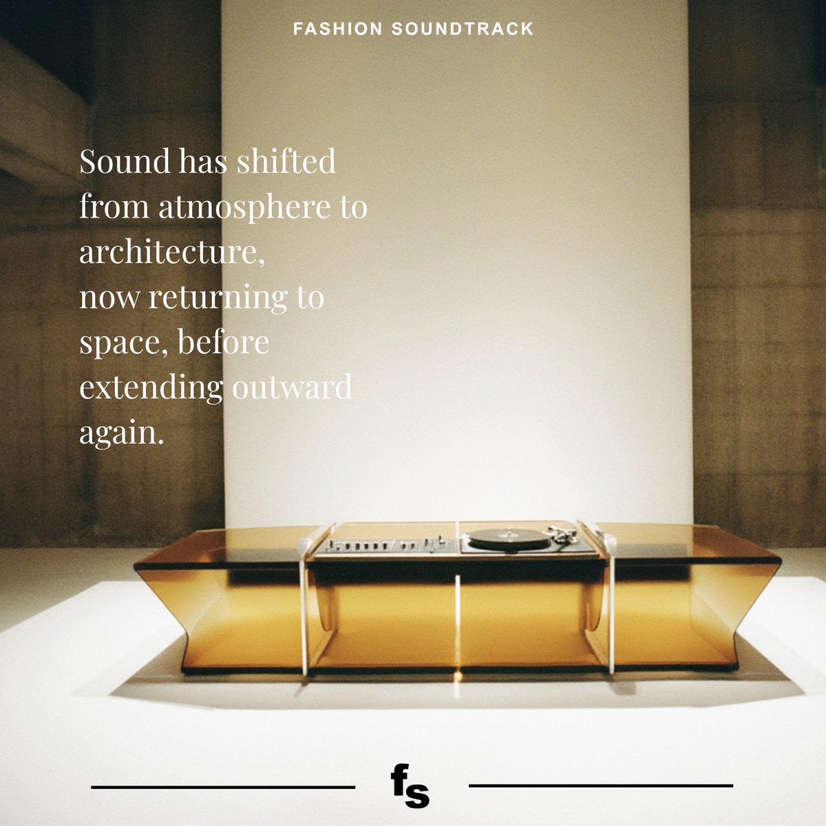 FashSoundtrack's tweet photo. Sound in fashion is no longer a finishing layer,  it’s becoming structural.

From retail to film, brands are building sonic systems that shape how they’re experienced, not just seen.

Full post on IG ↓
https://t.co/eDmloJ1UQX https://t.co/5ypXVR7pB1