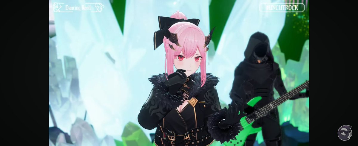 Vampiricotaku's tweet image. Sora and Calli,
The contrast between the black and white was super lovely
#UNCUTROCK #Calliolive