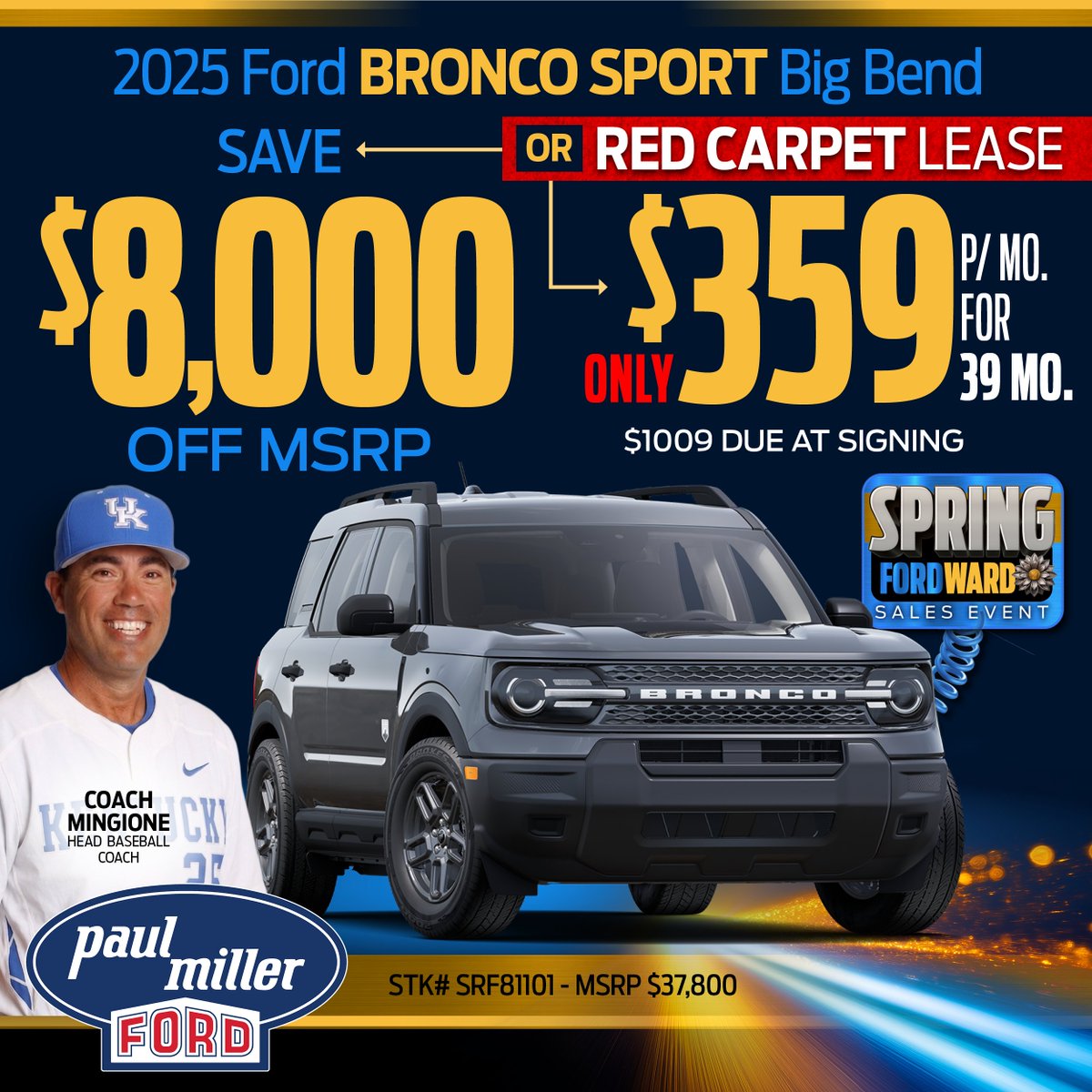 PaulMillerKY's tweet image. Spring into savings at Paul Miller Ford! Right now you can save on:

𝟐𝟎𝟐𝟔 𝐅𝐨𝐫𝐝 𝐅-𝟏𝟓𝟎 𝐒𝐓𝐗
ɪɴᴠᴇɴᴛᴏʀʏ tr.ee/2026-Ford-F150…

𝟐𝟎𝟐𝟓 𝐅𝐨𝐫𝐝 𝐁𝐫𝐨𝐧𝐜𝐨 𝐒𝐩𝐨𝐫𝐭 𝐁𝐢𝐠 𝐁𝐞𝐧𝐝
ɪɴᴠᴇɴᴛᴏʀʏ tr.ee/2025-Ford-Bron…

#Ford #BuiltFordTough #FordPerformance