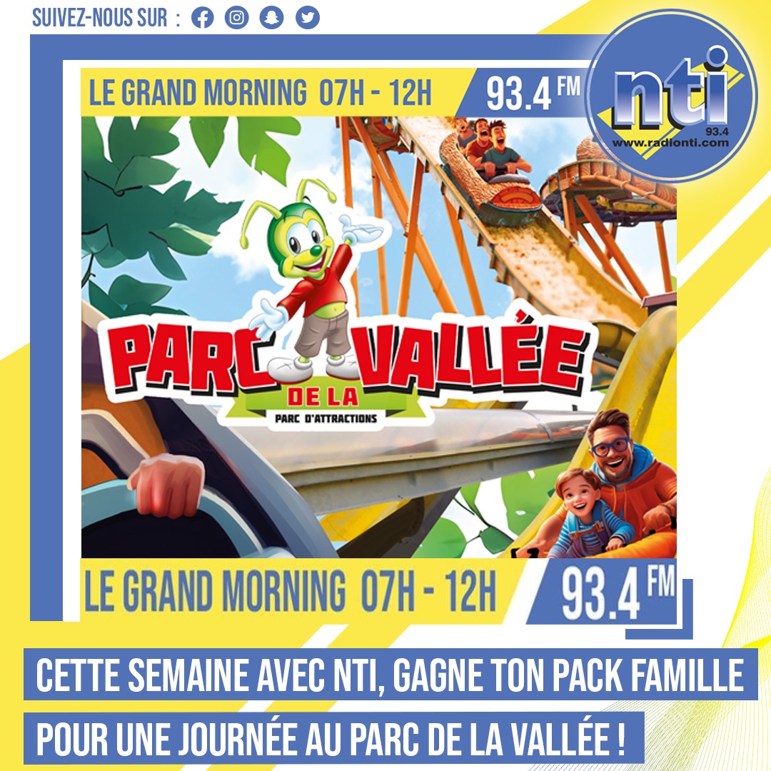 RadioNTI's tweet photo. Cette semaine avec NTI - Officiel, GAGNEZ vos entrées pour le Parc de la Vallée !  🎡 😃

Pour participer 👇

📻 Radio NTI à Nantes 93.4 FM &amp; DAB+ https://t.co/nWFgn6Dee6