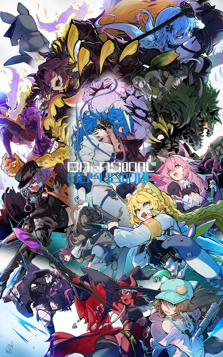 Twitch Anniversary 2025 Poster Redeem 
Drawing something this big and redesigning everyone's character has been challenging and a lot of fun!
Thank you to everyone who are parasocials to my oc and hang out in my chat 🙏