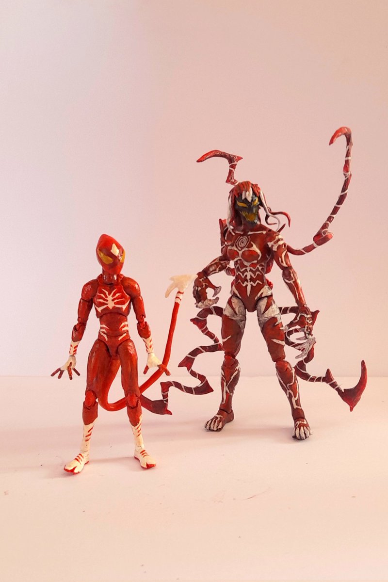 cris_intome's tweet photo. Madre e hijo simbiontes.
Liz Allan como Misery y el pequeño Normie Osborn como Rascal, ambos Custom para la colección.
Curioso como Norman ha sido el Red Goblin y hasta Harry ha sido Venom 😅
#marvellegends #customfigures #venom #spiderman #marvel https://t.co/MOm8glEoVt