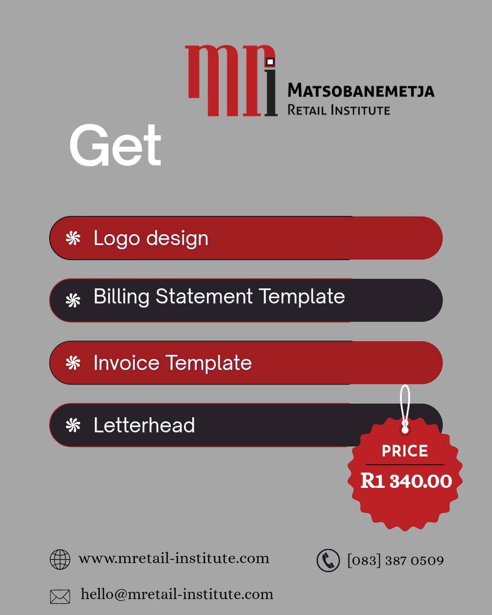 RetailPty's tweet photo. Run a professional business 👌🏿🖤

Matsobanemetja Retail Institute  Pty Ltd. https://t.co/tofbECEYNu