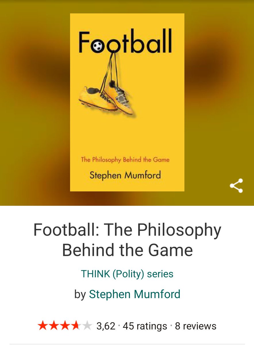 Magcub0's tweet photo. @ruangbola_ @Windekind_Budi @hendrifisnaeni @FandomID_ @putrategar2709 @senogp @direktoridosen Mumford ini profesor metafisika yg bukunya prominen (setidaknya di kampus saya) sbg pengantar u/ mengenali filsafat &amp; metafisika.

Sepak bola adl sisi lain kehidupan Mumford. Lewat buku ini, meski "philosophy" tertulis di sana, Mumford justru tenggelam dlm sepak bola yg ia cintai https://t.co/LRoOmSPC0U