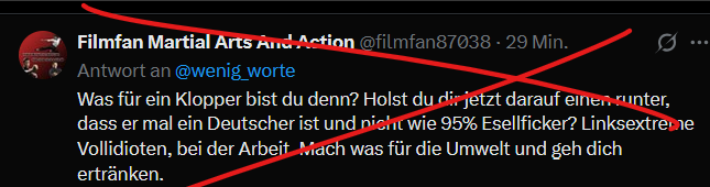 wenig Worte tweet media