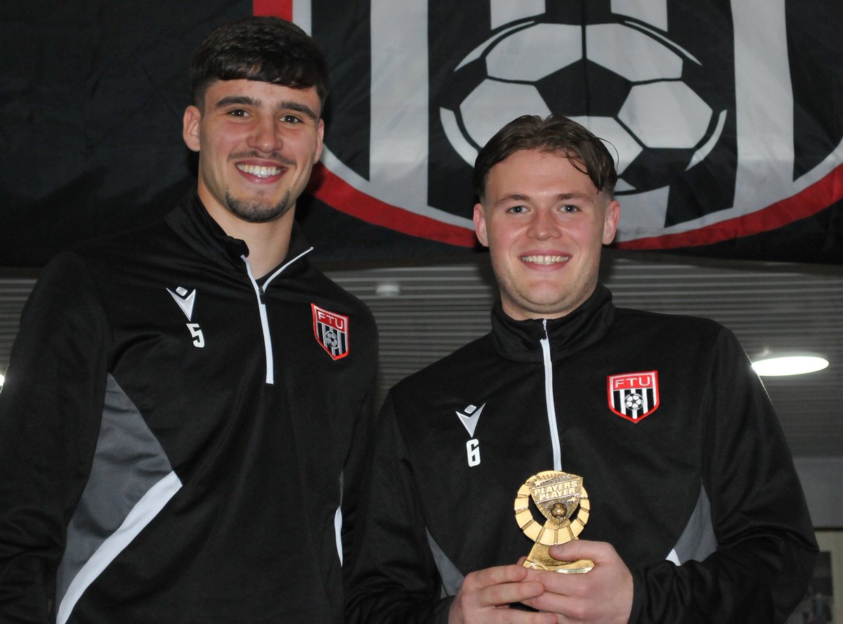 FlintTownFC's tweet photo. And Jake, Ben and Jack were all double trophy winners .. Jake Canavan (Supporters Player), Ben Hughes (Volunteers Player), Jack Thorn (Players' Player) https://t.co/189Iwny31q