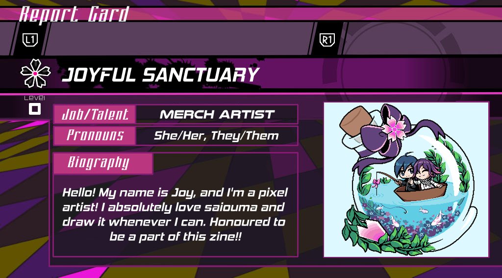 Proud to spotlight <a href="/TheJoySanctuary/">Joyful Sanctuary</a> as one of the artists creating delightful merch for The Lies That Bind Us: A #SaiOuma Zine!