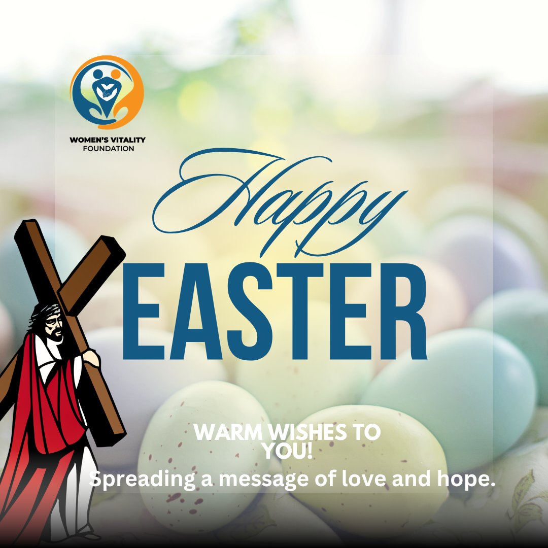 WAGUMAHUB's tweet photo. Women's Vitality Foundation wishes you a happy Easter. https://t.co/APvAtc1gE4