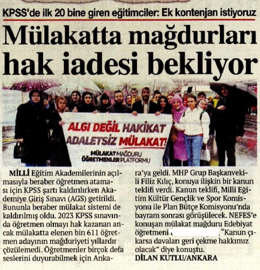 1611 öğretmen için bugün atılacak bir adım, yarın çok büyük bir sevince dönüşebilir.

#TSvGS Cihan Aydın İcardi Okan İlkay Osimhen Torreira Galatasaray Yunus Lemina Onuachu Ofsayt Singo Sallai
#MeclistenMülakatMüjdesi