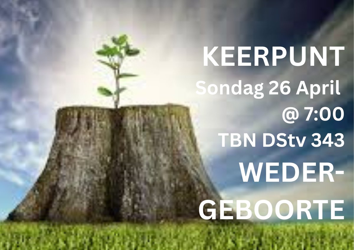 vdSpuyMinistery's tweet image. Elke mens het ‘n behoefte om een of ander tyd te praat oor die lewe hierna, oor God en Sy Koninkryk, die hemele en wat van my sal word na hierdie lewe. Wie sê jy is reg? Gaan jy hemel toe? #keerpunt #Sondag26April #TBN #DStv343 #wedergeboorte #dirkievanderspuybediening