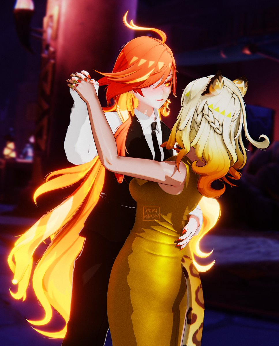 How about a dance?

#GenshinImpact #Mavuika #Xilonen #Mavuinen