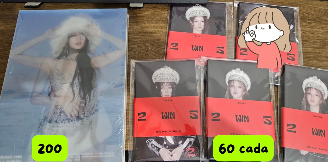 IDLE
🌸 minnie miyeon yuqi shuhua soyeon 2 super Lady álbum poca lacrado wts vendo venda