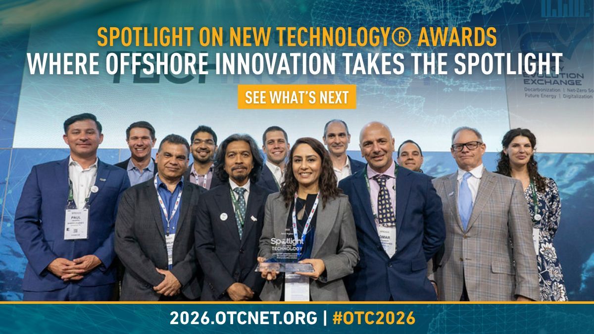 OTCevents's tweet image. Where innovation takes the spotlight ⚡

The Spotlight on New Technology Awards showcase breakthrough technologies shaping offshore energy.

📅 May 4

Don’t miss it: go.otcnet.org/SONT/26OTC/611…

#OTC2026 #EnergyInnovation