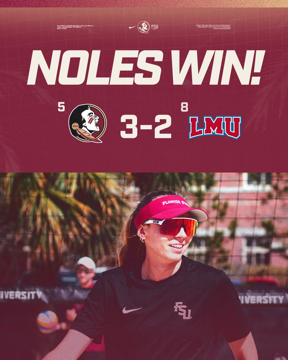 FSU Beach Volleyball tweet media