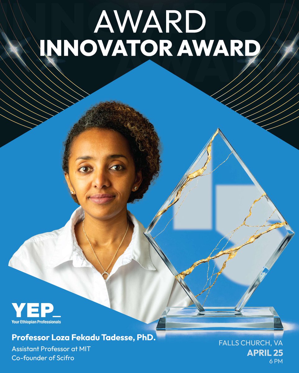 YEPNetworks's tweet photo. We’re proud to honor Loza Tadesse at this year’s Gala.
MIT professor. Forbes 30 Under 30. Innovator in light-based molecular sensing for global health.
A true force shaping the future of science 🌍✨
Link in Bio for tickets 
#GalaHonoree #WomenInSTEM #Innovation https://t.co/ssql9ybqY8