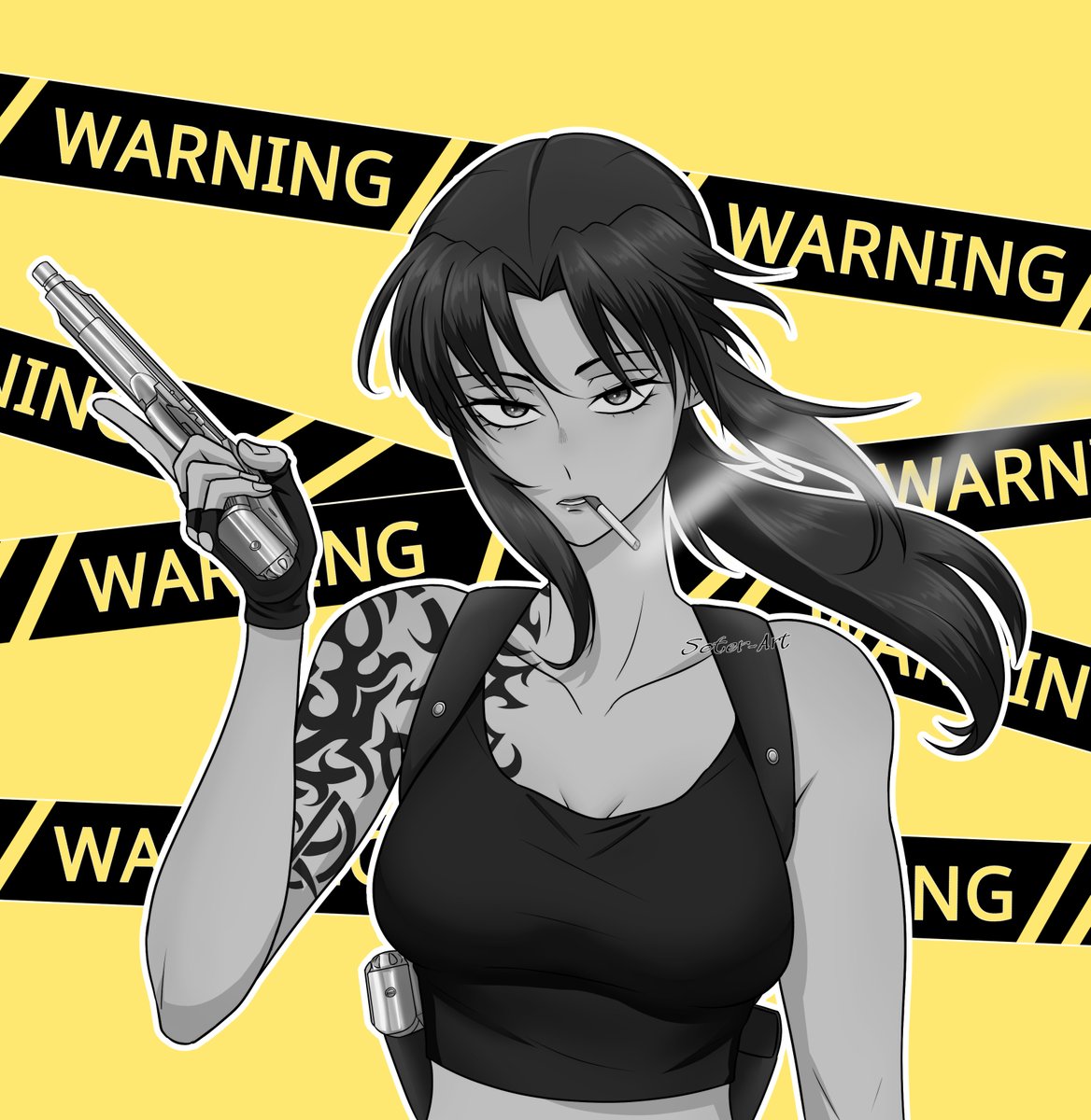 I drew Revy for the 20th anniversary of Black Lagoon✨

#BlackLagoon