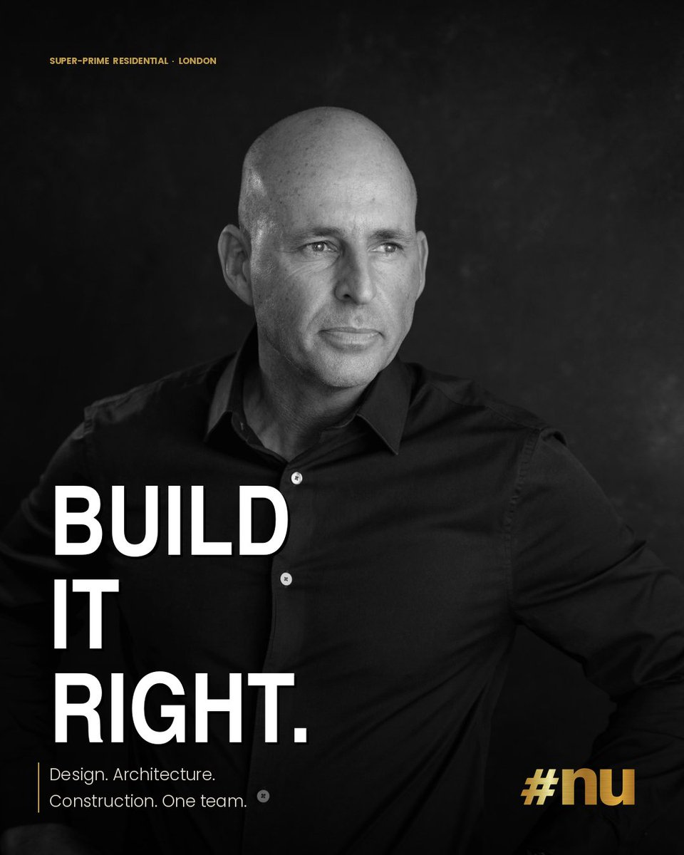 nuprojects_co's tweet image. "BUILD IT RIGHT."
Architecture. Interior design. Construction. Joinery. One conversation, one contract, one team. That's the #NU model — and it's why our clients don't go anywhere else.
#NuProjects #DesignAndBuild #NuBasements #LondonRenovation #OneTeam #BuildItRight