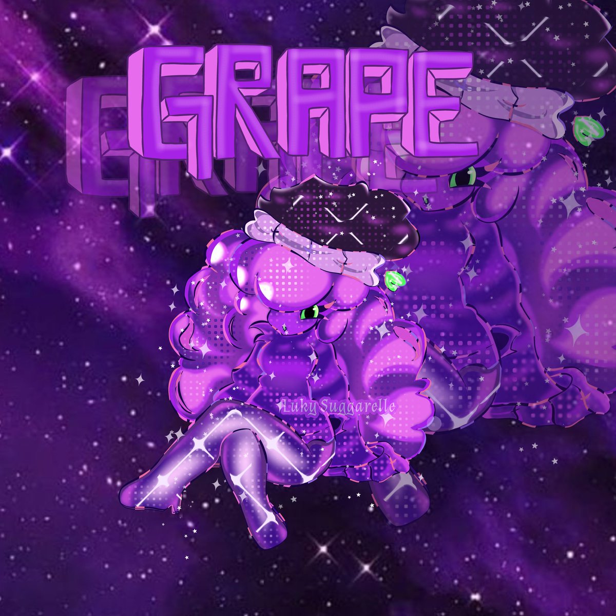 Manette_Milow's tweet photo. Redesign of an art trade with @MintoXGrsp I liked the result.
#art #style #oc #fanart #artstyle #ocart #grape #ocstyle #shiny #hipercolor ㅤㅤㅤ https://t.co/GmIM5Qjr3Z