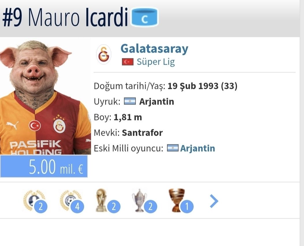 Mustafa71992680's tweet photo. Domuz icardi https://t.co/MYSOvUY5pp