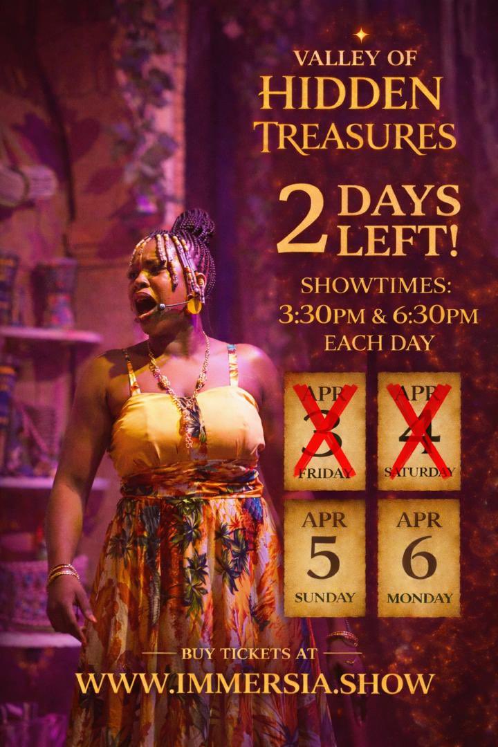 ImmersiabyAS's tweet photo. We’ve added some extra seats to accommodate those of you who haven’t bought tickets yet as everything is almost sold out. We will be closing the site by tomorrow evening so hurry now and get your ticket. The show is about to end. Two days remaining. Visit https://t.co/Gg7Ij0TG3d https://t.co/fM5aZz1UFG