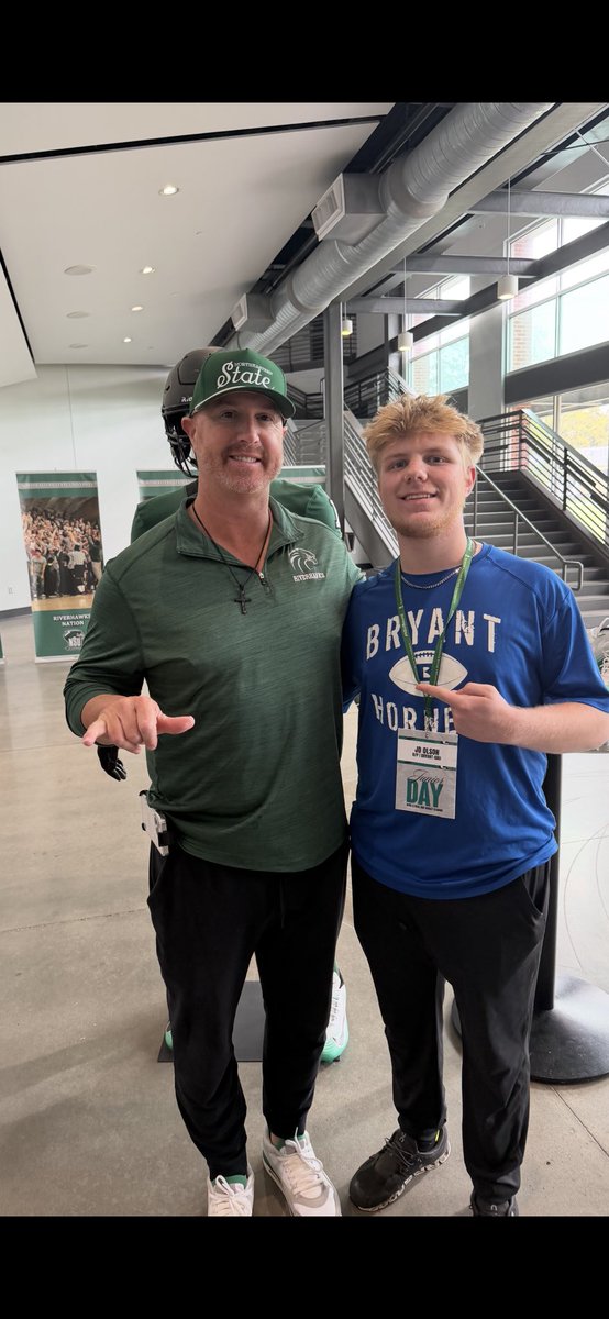 jd_olson73's tweet photo. Had an incredible experience today in the Quah! Looking forward to be back, met some new people and learned more about NSU. @chev06_ @Coach_MA_ @CoachChev6 @coachreynolds58 @chris_white03 @BryantHornet212 @adam_pender @Coach_SandersQ @CoachJones08 https://t.co/CKcBGoreEc