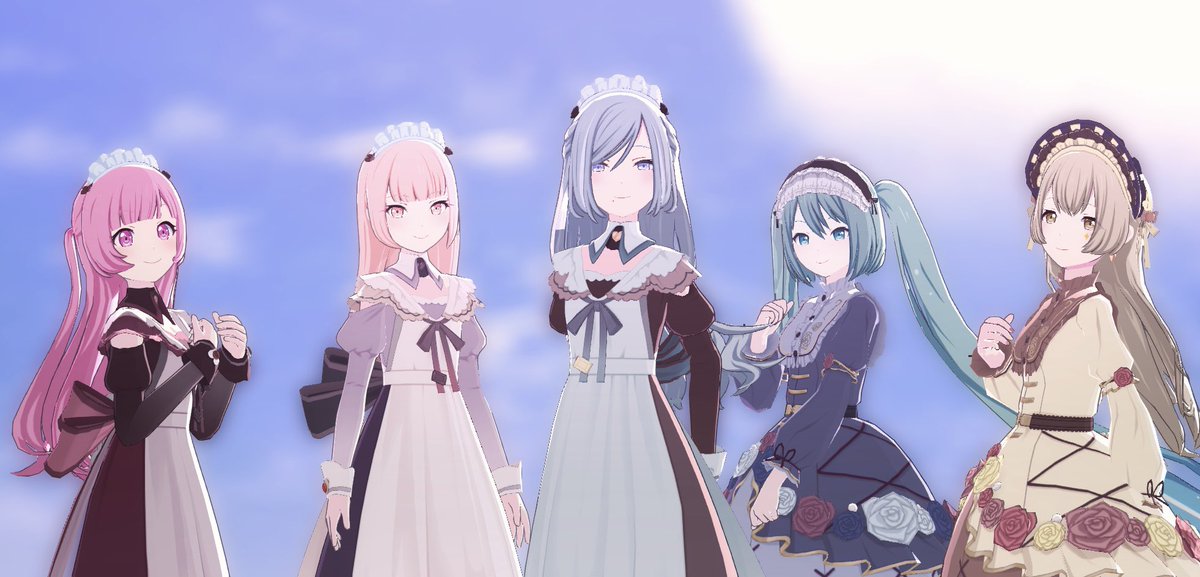 ロング×姫カット