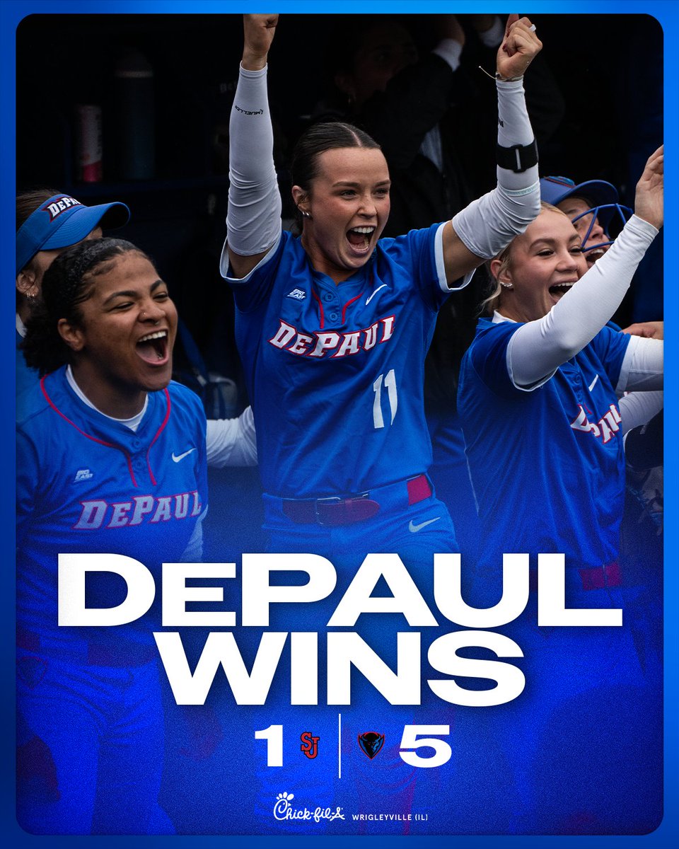 DePaulSB's tweet photo. SENIOR DAY DUB. https://t.co/zKIzcXzQhU