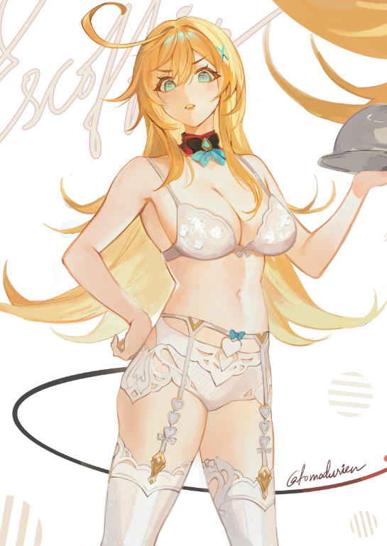 tomodurien's tweet photo. genshin chars with lingerie in their base design are so peak !! https://t.co/etFLe6qwgG