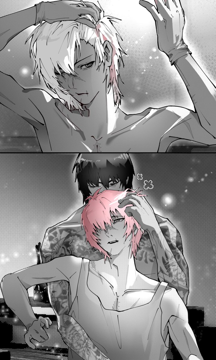 FatelessEzekiel's tweet photo. recently dyed my hair light pink again so im making blonde towa do it too..... ,, #madatowa https://t.co/YNinr64vU3