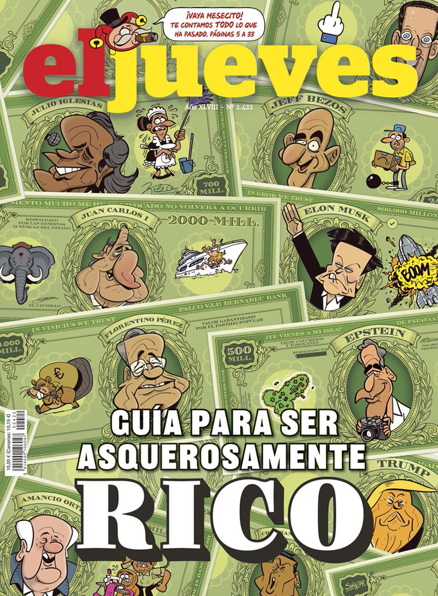 💸 NUEVO NUMERAZO MENSUAL 💸

Te desvelamos todos los secretos de los megarricos, que no son pocos. Suscríbete para leer este numerazo, todos los anteriores y llevarte unos regalitos eljueves.es/oferta