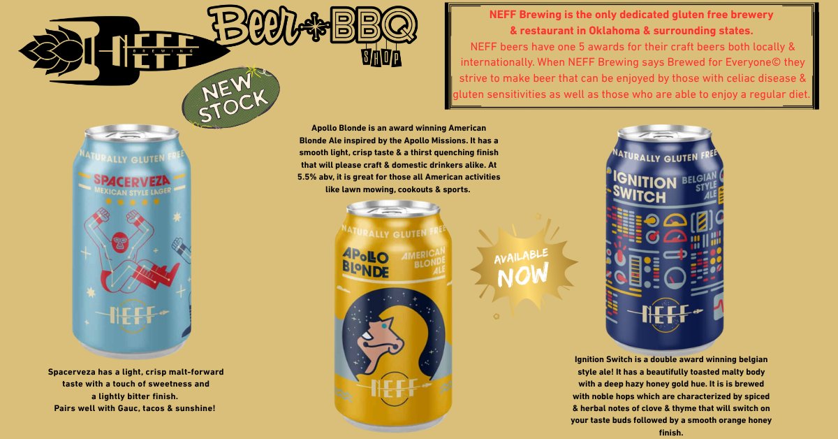BeerBBQShop's tweet image. Looking for Gluten Free Beer?  We have it!
Stop in today and check out the different options 
that are #glutenfree.
Beer BBQ Shop St. Peters
#glutenfreefood #GlutenFreeBeer