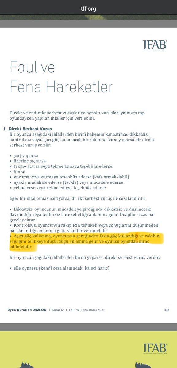 thomasoglu07's tweet photo. @Tartismalar Niyetini inan bilmiyorum. Ama 2 seçenek var;

1- Ya algı peşindesin.

2- Ya da futboldan en azından hakemlikten anladığın yok.

İFAB da da belirtildiği gibi BAYın hareketi tam olarak kırmızı kart. Gereksiz güç uygulama sadece ayağın tabanıyla olmaz. VAR ın çağırması doğruydu. https://t.co/r2qfUgPK1y