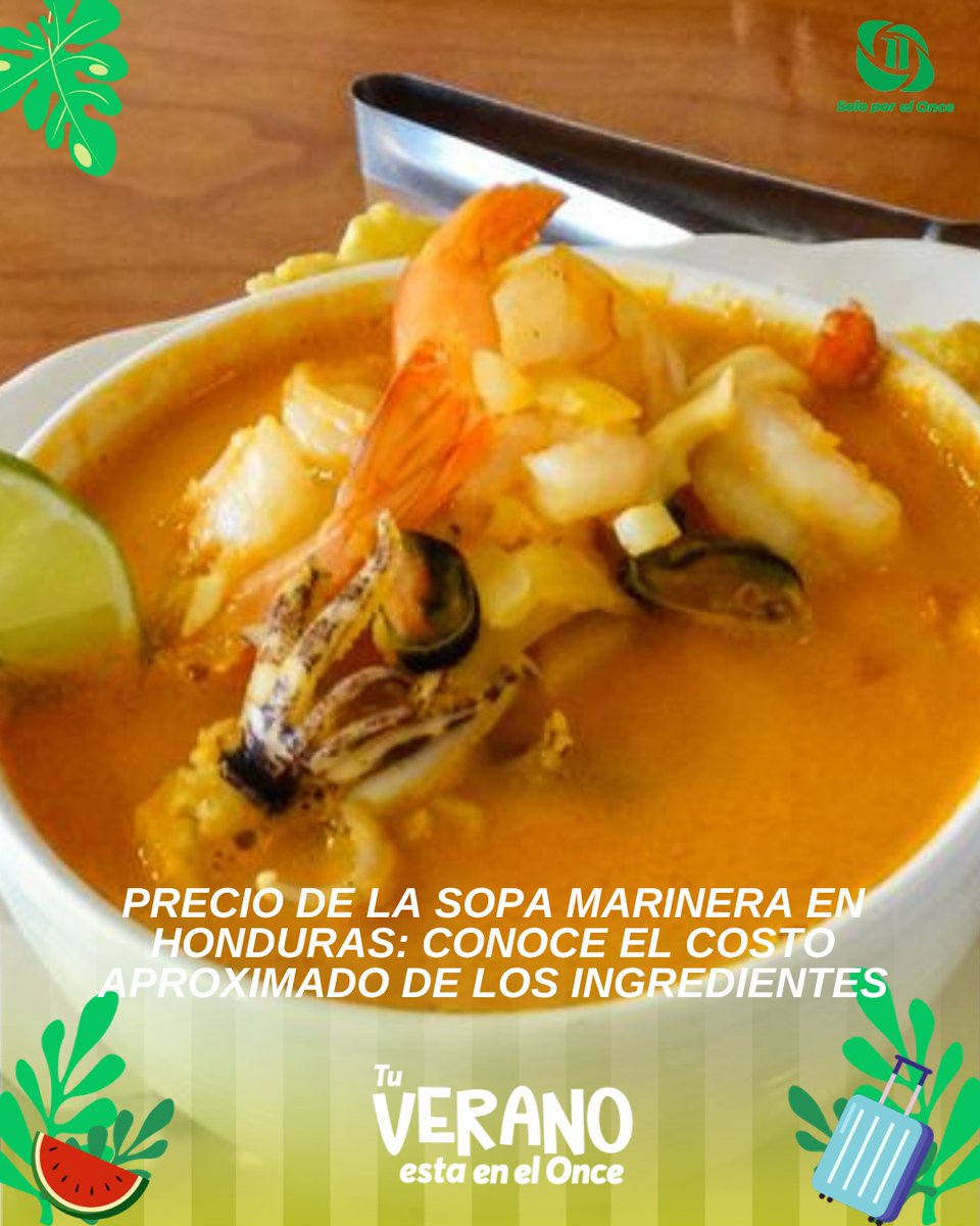 11_Noticias's tweet photo. ¿Sabías cuánto cuesta preparar sopa marinera en Honduras? 🍲 Te contamos el precio aproximado de todos los ingredientes. 👉🏻
https://t.co/ibrkvDCGuw
#sopamarinera #honduras #semansanta https://t.co/O9UiCtJOZZ
