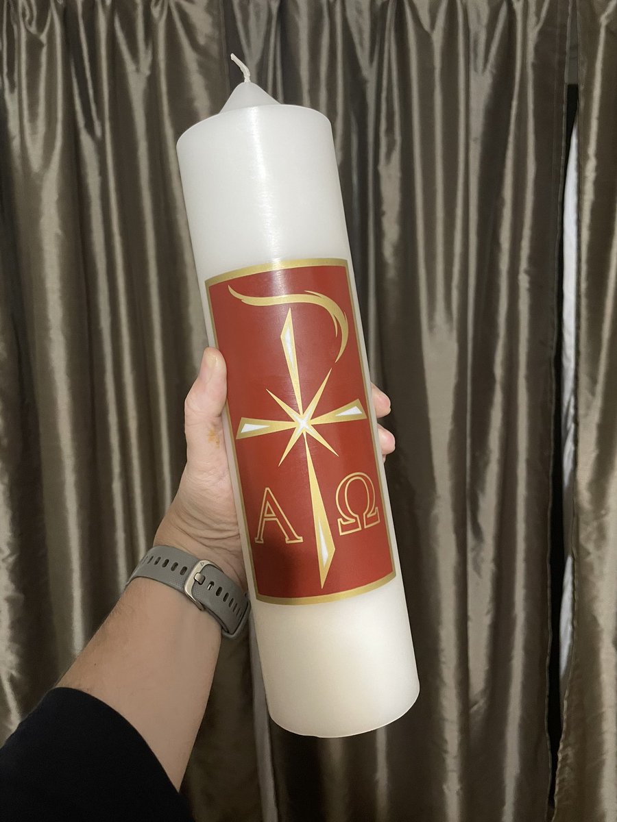 JesusHeals247's tweet image. Ready for the #EasterVigil tonight with my personal #PaschalCandle 
Tonight is gonna be #LIT #IYKYK