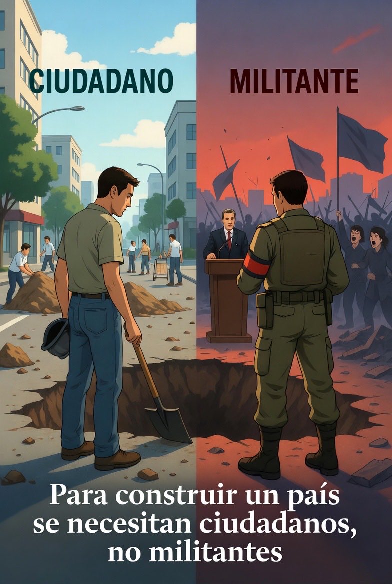 Un ciudadano y un militante no tienen nada que ver. De hecho, en muchos ...