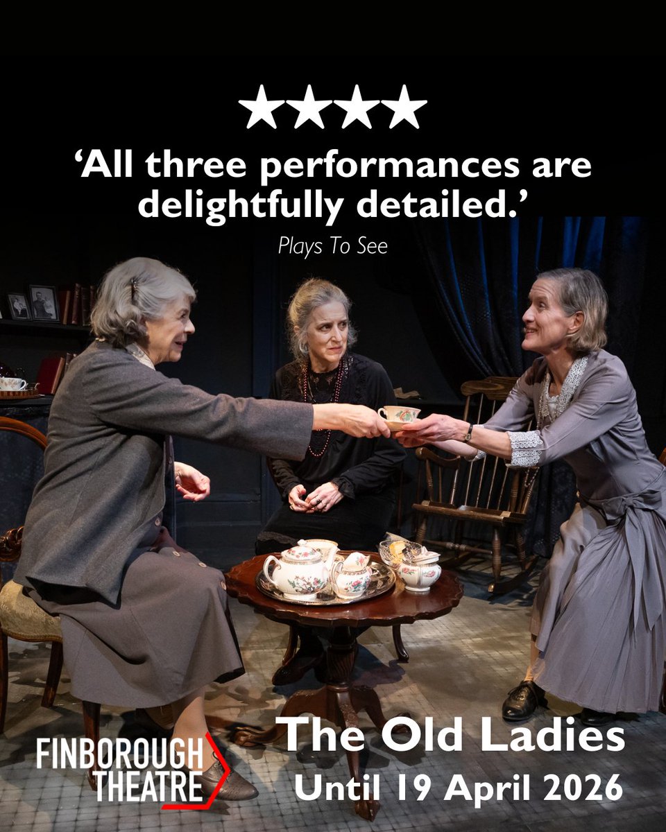 OldLadies2026's tweet photo. The Old Ladies runs until 19 April — remaining performances are selling fast, so advance booking is highly recommended.

🗓 Until 19 April 2026
📍 @finborough
🎟 https://t.co/vmM6RPLBMU https://t.co/b2w6IgJ901