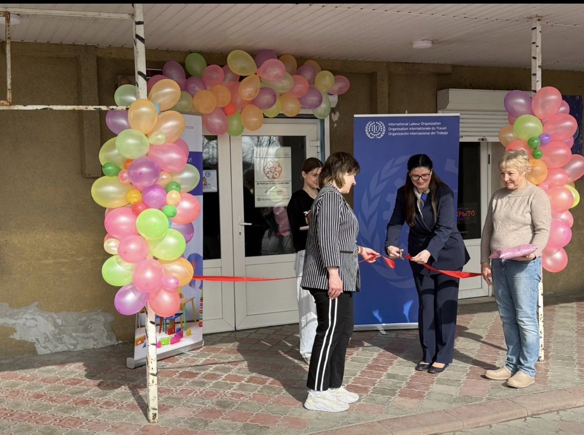 AidaLindmeier's tweet photo. Yesterday in Pidhorodne, we opened the first of 39 childcare facilities across 7 frontline oblasts—supporting women entrepreneurs while expanding affordable, quality childcare.

By investing in women and early childcare, we’re building  an inclusive, resilient labour market. https://t.co/OeFprZ4iEP
