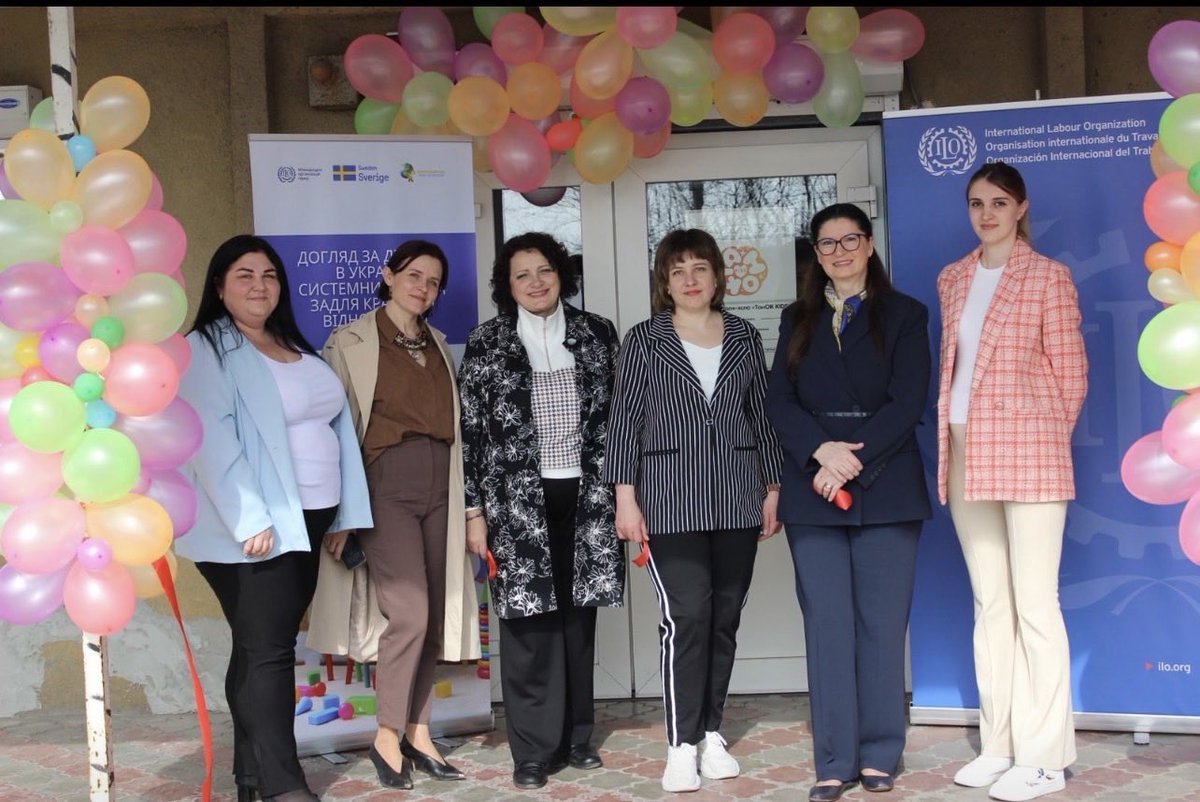 AidaLindmeier's tweet photo. Yesterday in Pidhorodne, we opened the first of 39 childcare facilities across 7 frontline oblasts—supporting women entrepreneurs while expanding affordable, quality childcare.

By investing in women and early childcare, we’re building  an inclusive, resilient labour market. https://t.co/OeFprZ4iEP
