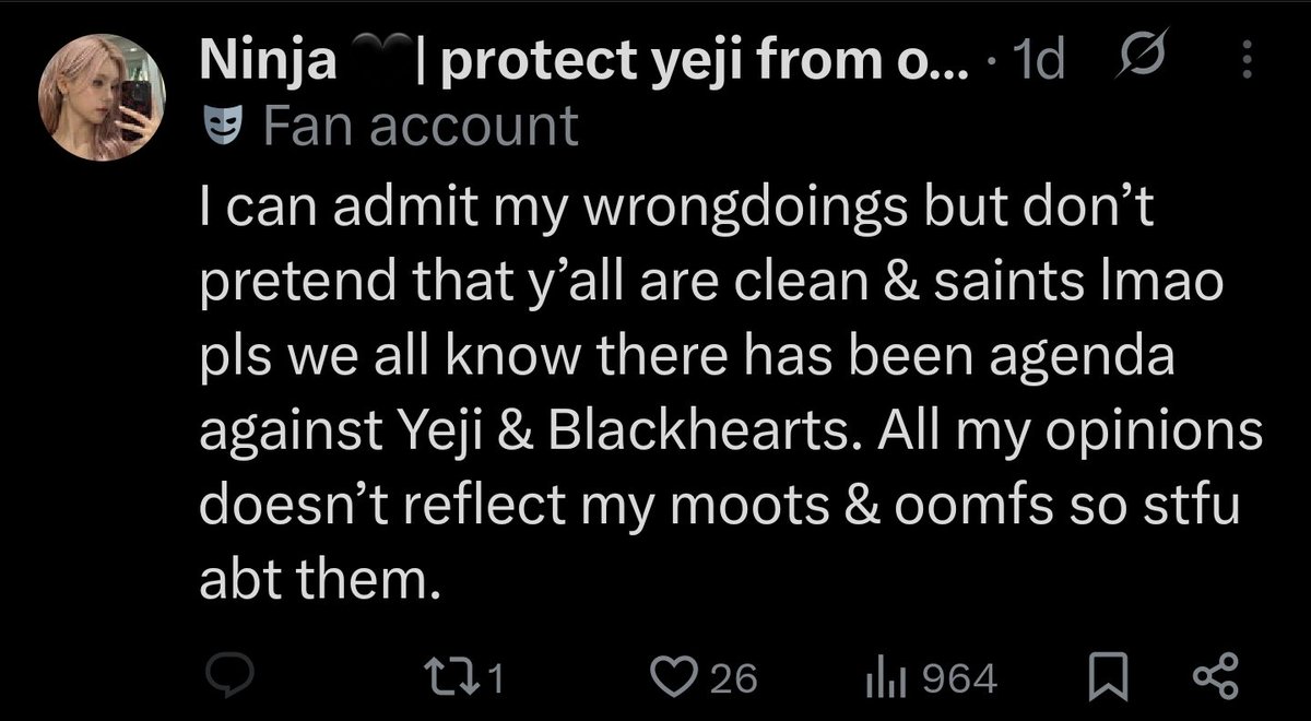yunaspilled's tweet image. yh because you clearly learned a lot from your wrongdoings in the last 24h #feminism