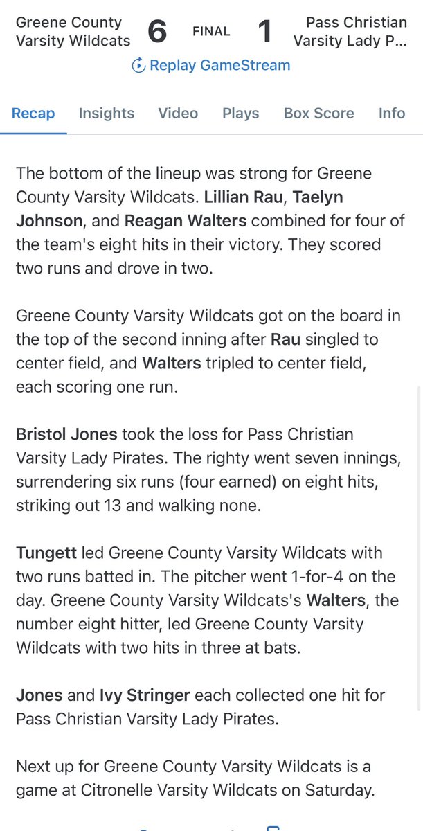 Addie Tungett/2027/RHP/1B/2B tweet media