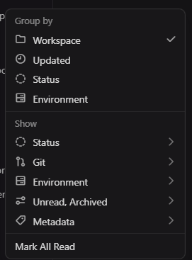 RanuareG's tweet photo. @poteto I’d love to have different sorting options for the agents. Right now, it’s hard to find what I need. If they were sorted by 'most recently used,' the projects I’m actively working on would always stay at the top https://t.co/C9aceKjKsj