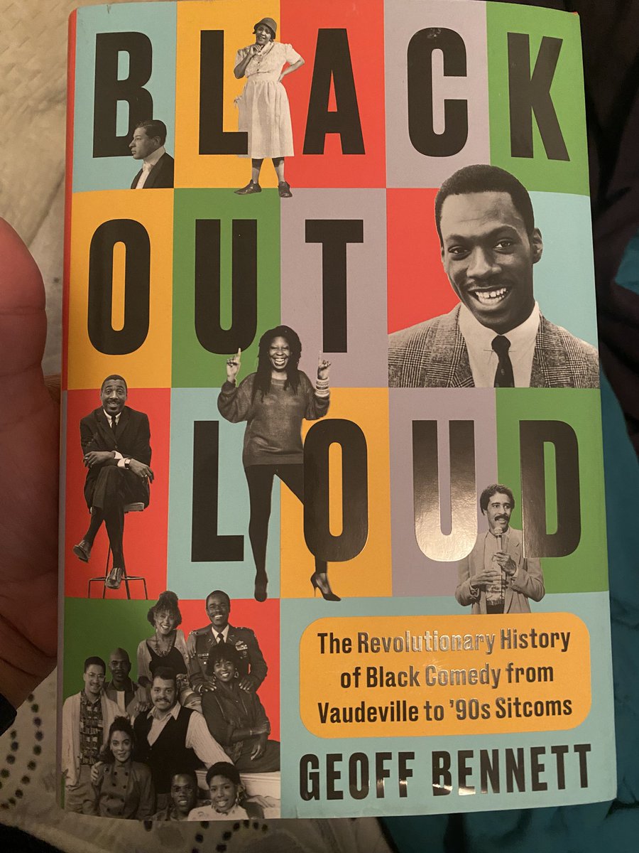 SammyMoKC's tweet photo. @GeoffRBennett Just posting about it but had to get “Black Out Loud” by Geoff. Can’t wait to start this one up talking about Black comedians and society plus our comedic social impact from the Vaudeville show era to the 1990’s when Black Comedy really exploded. Great job, Geoff! https://t.co/Bg3ixBqmjP