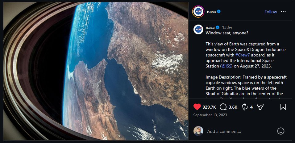 Post NASA tweet media