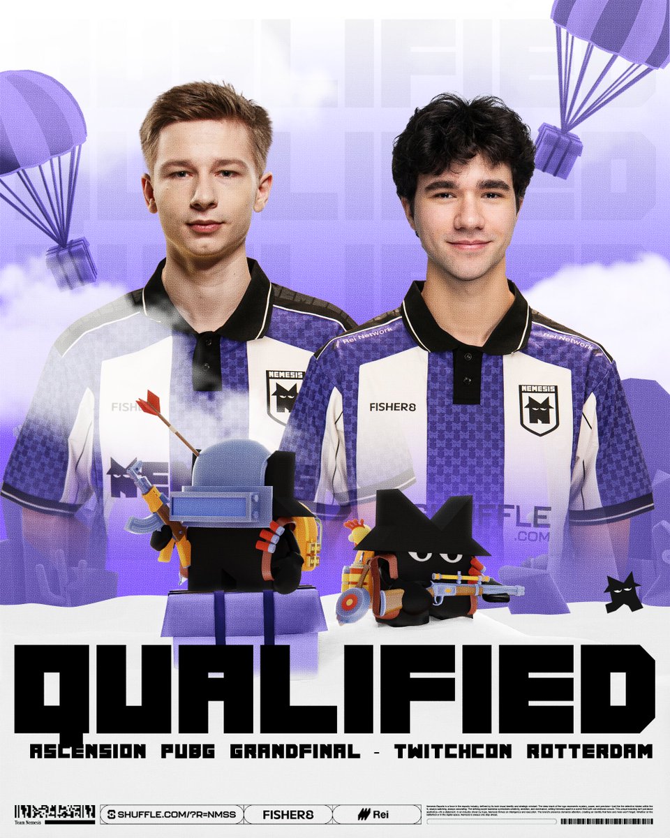 nmss_gg's tweet image. Next drop: TwitchCon Rotterdam 🇳🇱🔥

@staed8🤝@MellPUBG have locked in their spot at the Ascension PUBG Grand Final on May 30. Time to cook!

#WeAreNem #PUBG