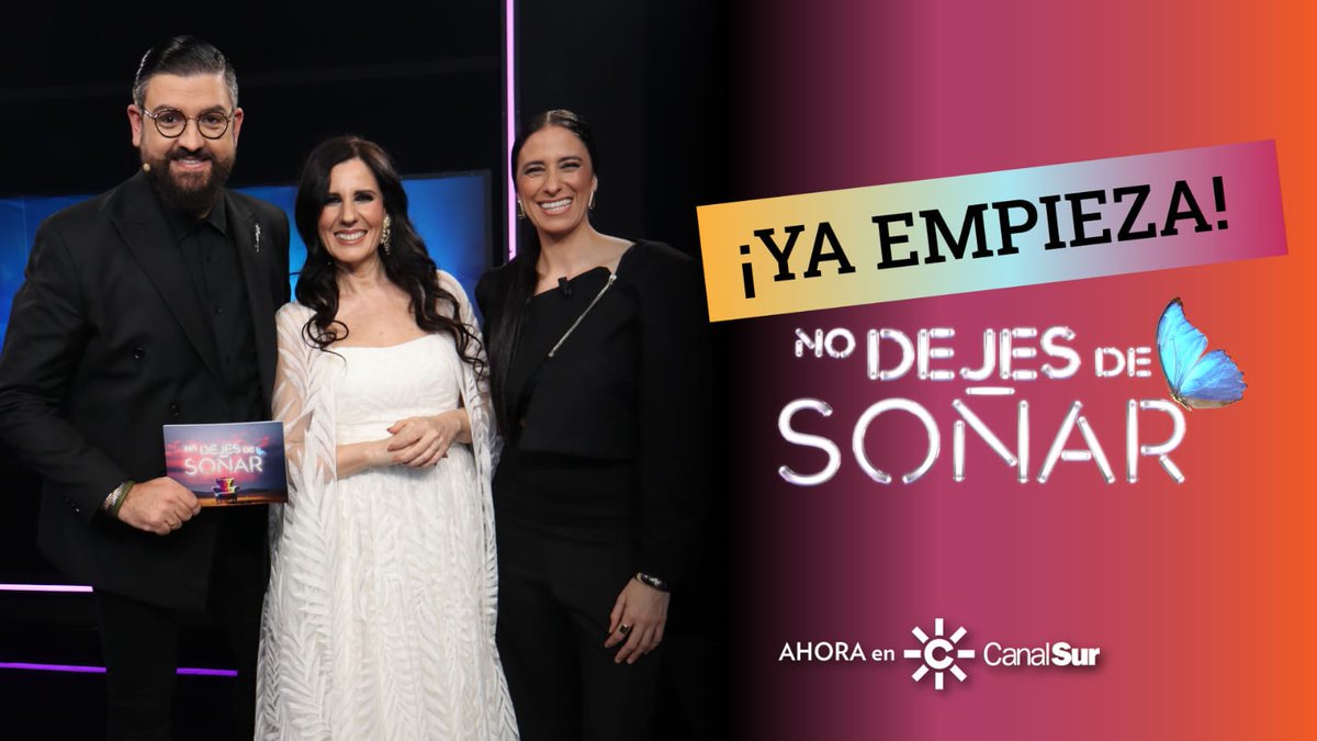 nodejesdesonar_'s tweet image. 🦋⚠️ ¡COMIENZA un nuevo "No dejes de soñar"! Sintoniza YA @canalsur y vente a disfrutar de:

⏩️ DIANA NAVARRO
⏩️ MARÍA PELÁE
⏩️ CARNAVAL, SEMANA SANTA 
⏩️ Y muchas sorpresas más.

➡️ Comenta el programa junto a nosotros con el hashtag #NoDejesDeSoñarCSur.