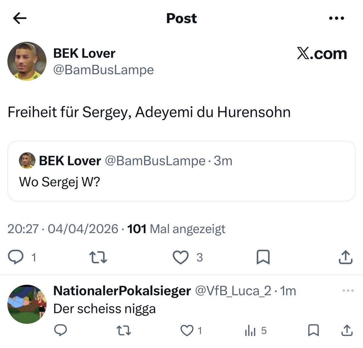 Number One tweet media