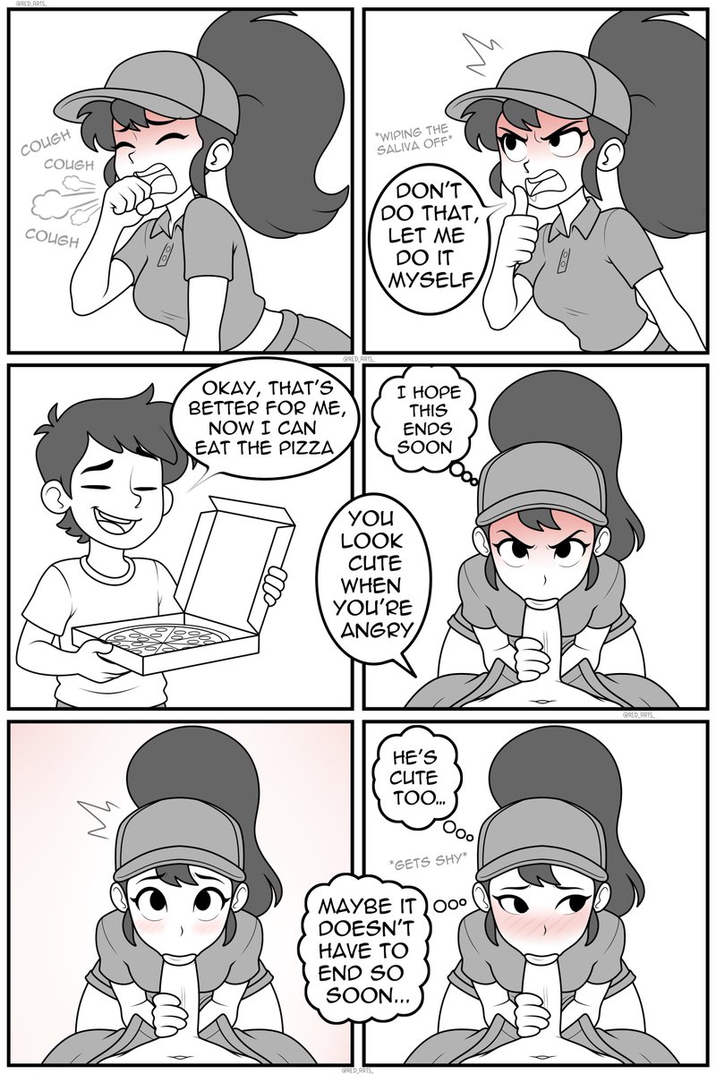 PIZZA EXPRESS! Page 10 (NSFW COMIC) 
Sign FREE Patreon to read the comics earlier in full resolution and get WIPs
patreon.com/RedArts