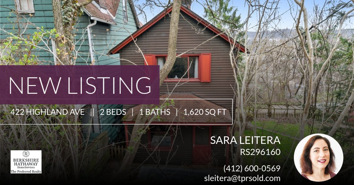 sleitera's tweet photo. 📍 New Listing 📍 Take a look at this fantastic new property that just hit the market located at 422 Highland Ave in Wilkins Twp. Reach out here or at (412) 600-0569 for more information

Sara Leitera , REALTOR®
1935 Murray Ave
Pit... https://t.co/6e7ZXMKhvk https://t.co/RElq8FsHxY